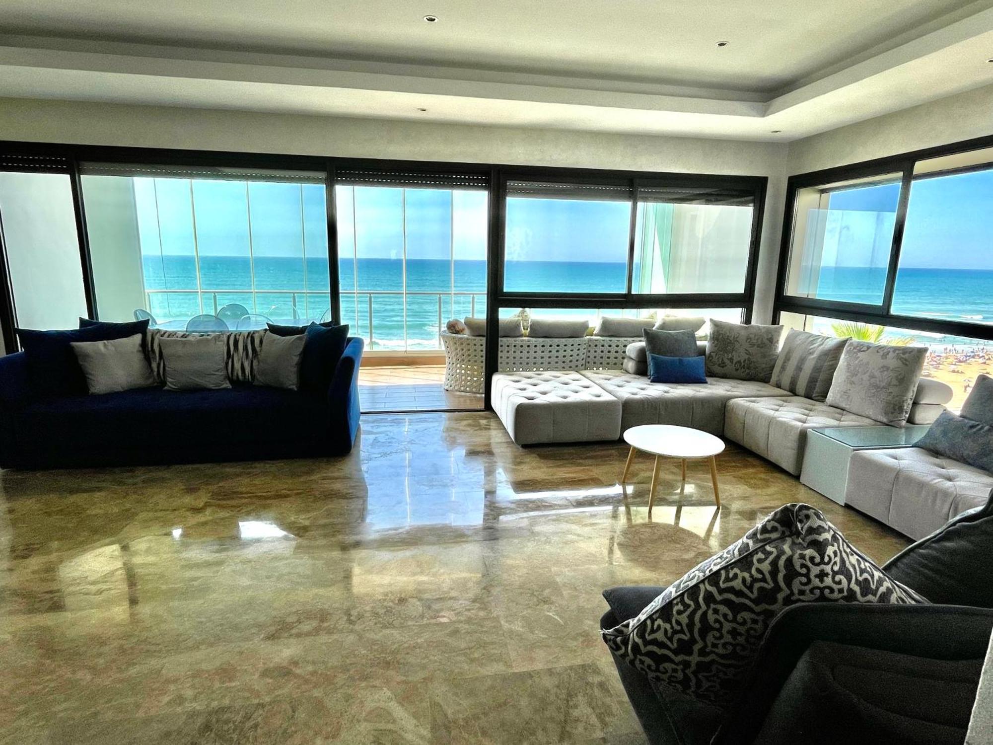 Appart De Luxe Front De Mer Prestigia Plage Des Nations Salé Dış mekan fotoğraf